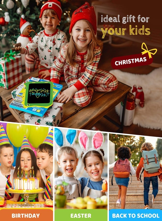 TEKFUN LCD Writing Tablet for Kids, Doodle Board Drawing Pad, Dinosaur Toys for Kids, Travel Toys for 3 4 5 6 Year Old Boys Girls, Easter Birthday Christmas Gifts (8.5in Green) - Image 2
